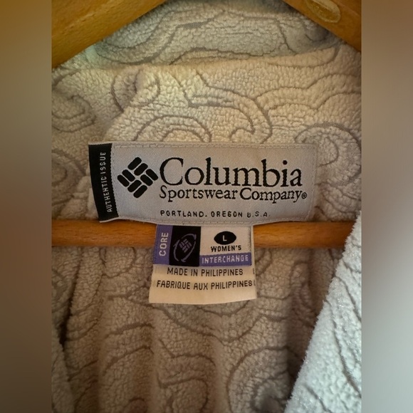 Columbia Interchange Jacket Women s Large Red Core Full Zip 3 in 1 Hooded Fleece - Picture 6 of 6